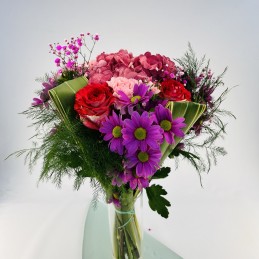 BOUQUET FRAIS VIOLET ROUGE