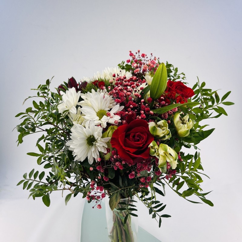 BOUQUET FRAIS ROUGE BLANC