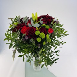 BOUQUET FRAIS VERT ROUGE