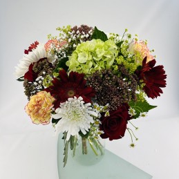 BOUQUET FRAIS VERT ROUGE