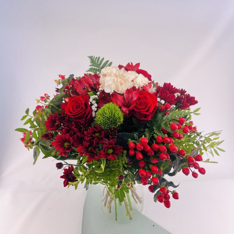 BOUQUET FRAIS ROUGE VERT