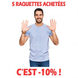 5 RAQUETTES DE GERBERAS ACHETÉES , C'EST -10%!