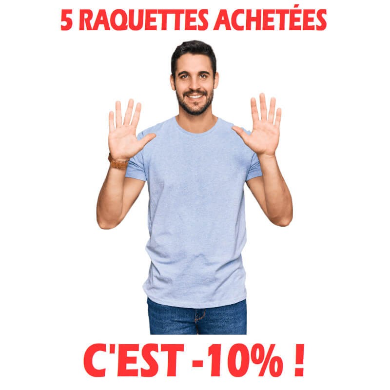 5 RAQUETTES DE GERBERAS ACHETÉES , C'EST -10%!